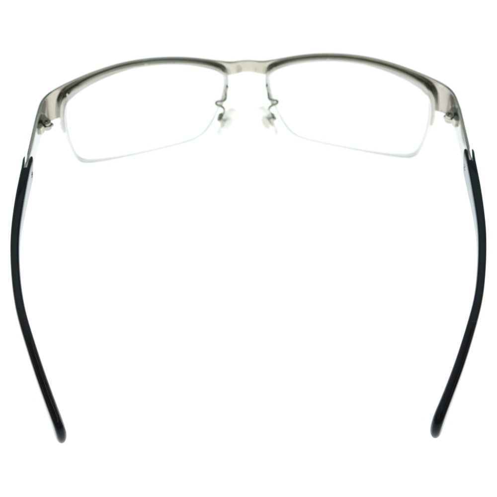 POLICE(ポリス) メタルフレーム ハーフリム サングラス 眼鏡 アイウェア シルバー S8687J ※度入り