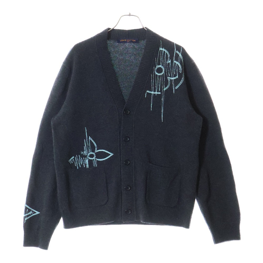 LOUIS VUITTON(ルイヴィトン) 23SS LVフリークエンシーカーディガン グレー RM2319 NOS HON03W