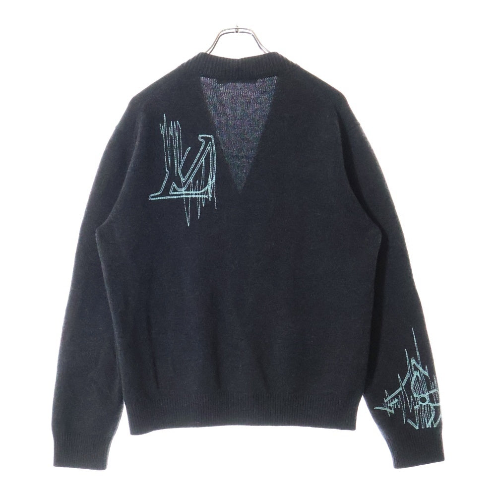 LOUIS VUITTON(ルイヴィトン) 23SS LVフリークエンシーカーディガン グレー RM2319 NOS HON03W