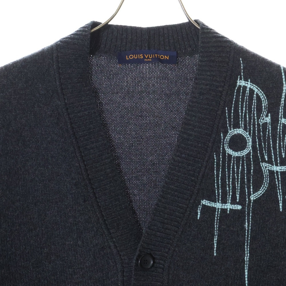 LOUIS VUITTON(ルイヴィトン) 23SS LVフリークエンシーカーディガン グレー RM2319 NOS HON03W