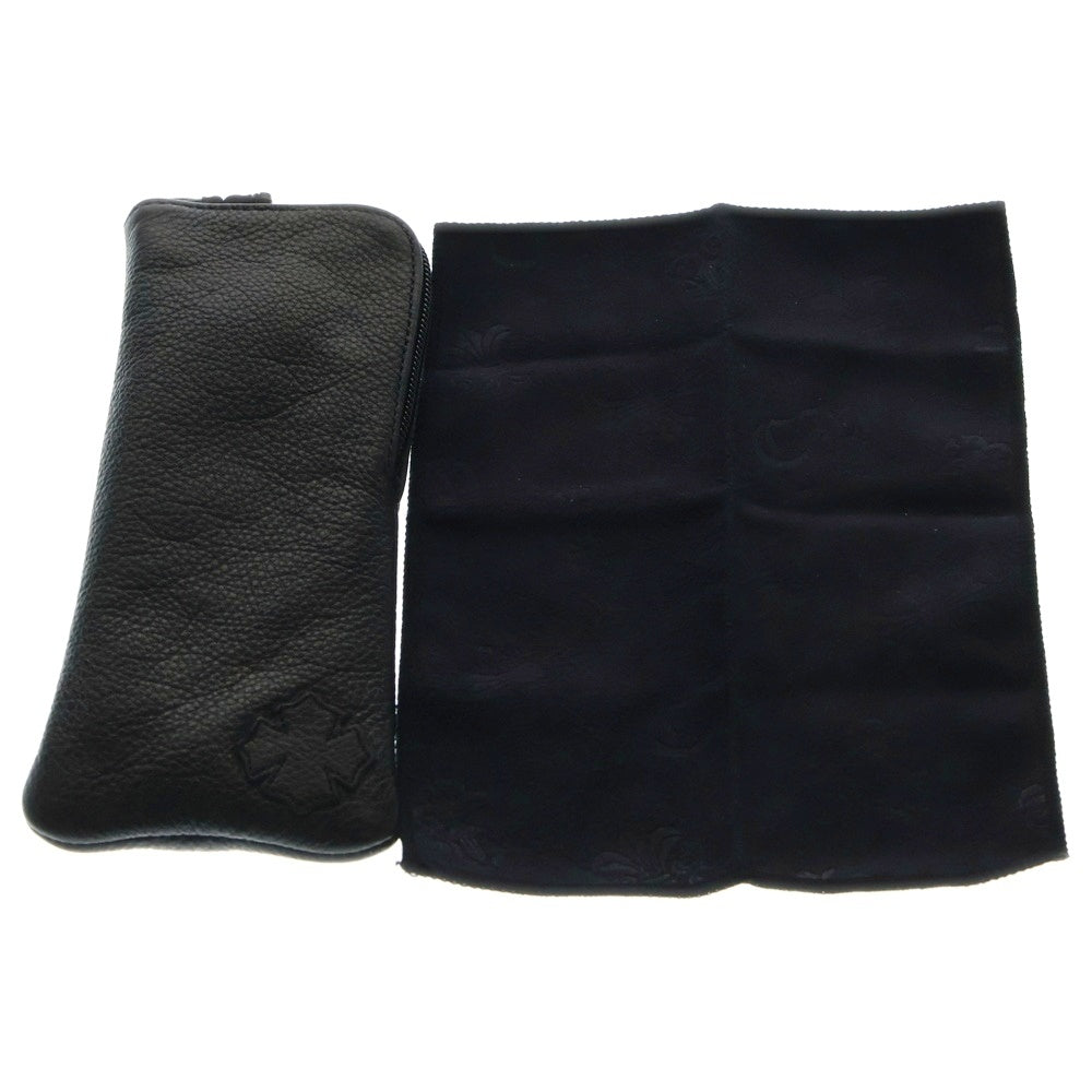 CHROME HEARTS(クロムハーツ) VAGASOREASS サイドクロステンプル ラウンドフレーム アイウェア サングラス 度入り シルバー 48□22‐147