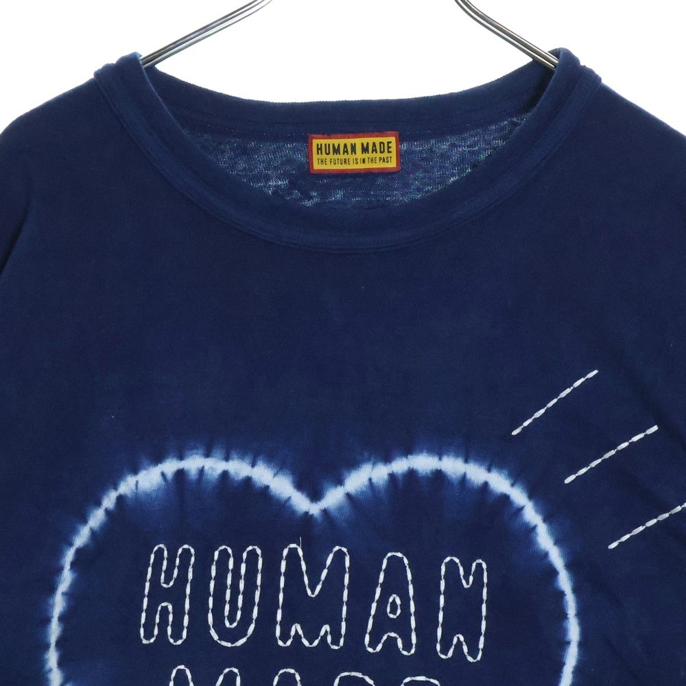 HUMAN MADE(ヒューマンメイド) INDIGO DYDE T-SHIRTS インディゴダイTシャツ 半袖カットソー ブルー