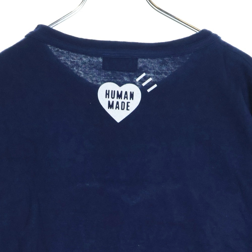 HUMAN MADE(ヒューマンメイド) INDIGO DYDE T-SHIRTS インディゴダイTシャツ 半袖カットソー ブルー