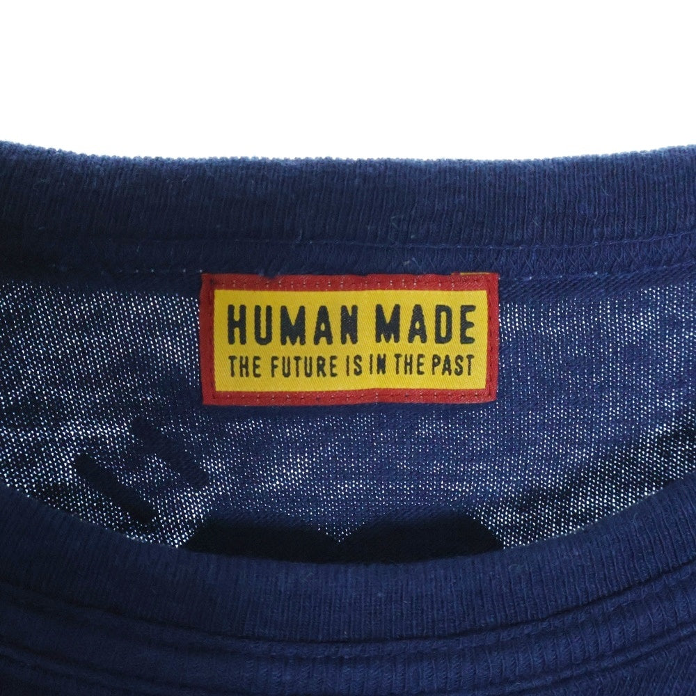 HUMAN MADE(ヒューマンメイド) INDIGO DYDE T-SHIRTS インディゴダイTシャツ 半袖カットソー ブルー