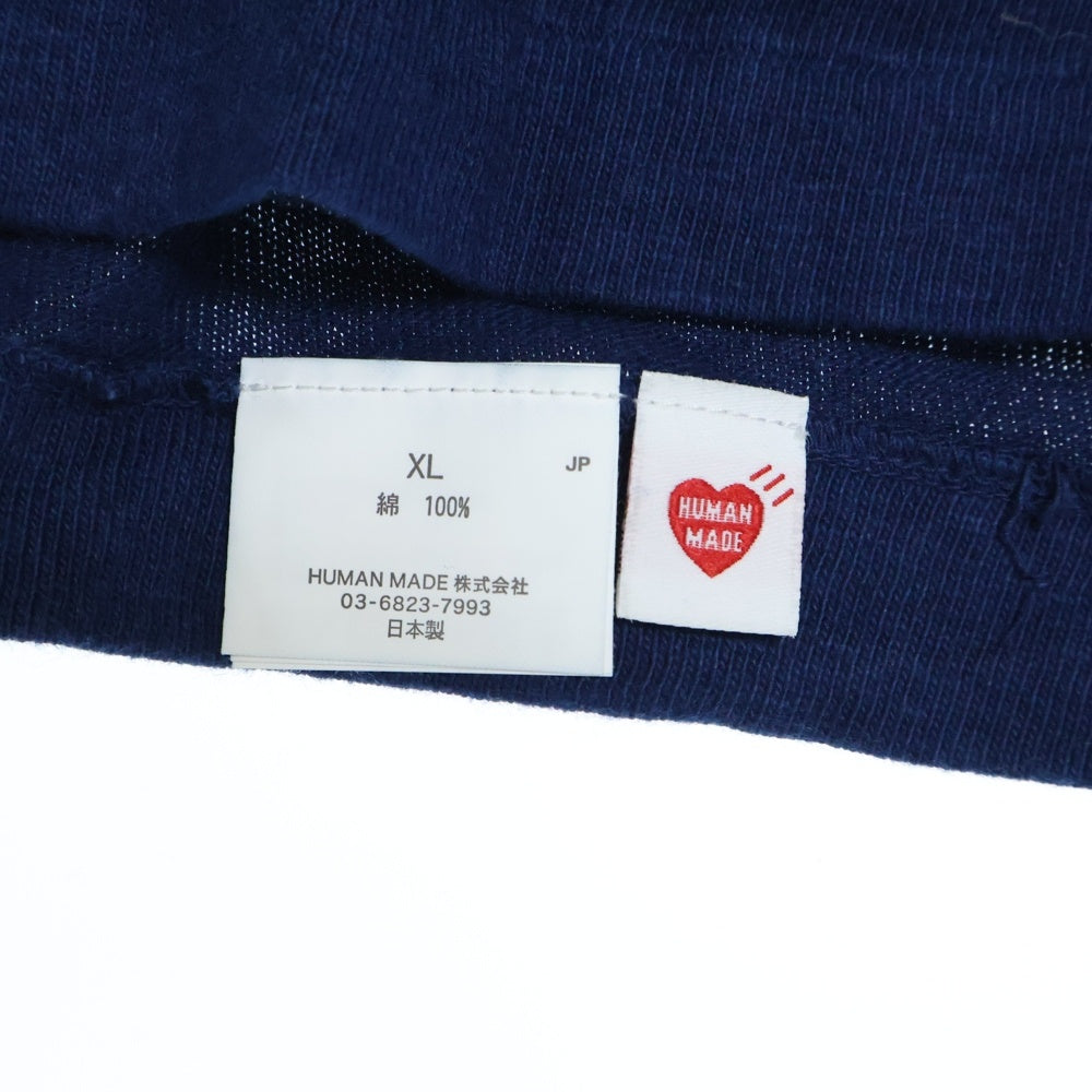HUMAN MADE(ヒューマンメイド) INDIGO DYDE T-SHIRTS インディゴダイTシャツ 半袖カットソー ブルー