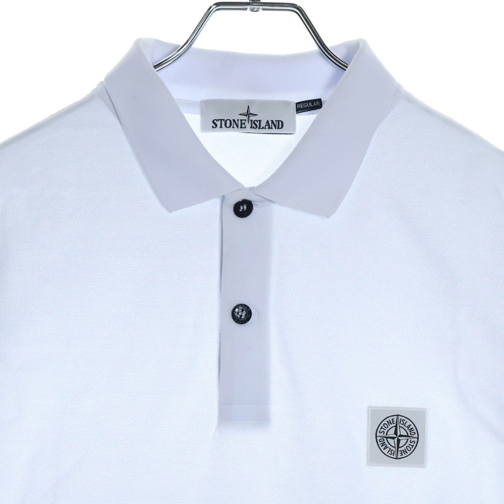 STONE ISLAND(ストーンアイランド) LOGO POLO SHIRTS ロゴ刺繍半袖ポロシャツ ホワイト 101522R39