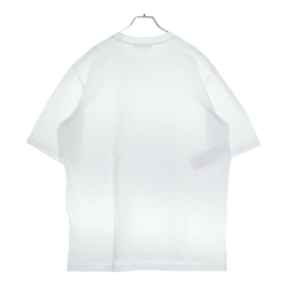 MARNI(マルニ) 24SS ORGANIC COTTON OVER SIZE TEE ネックロゴ刺繍オーガニックコットンクルーネック 半袖Tシャツ ホワイトHUMU0287X0