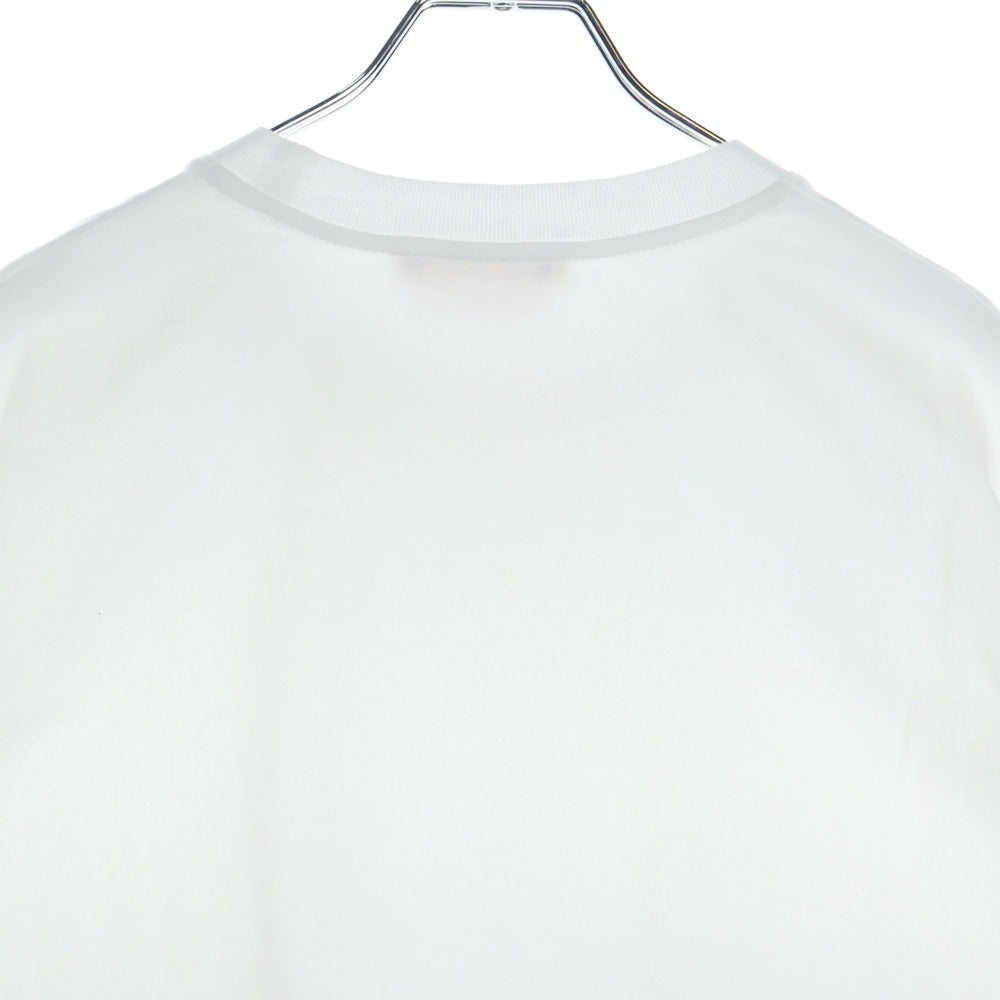 MARNI(マルニ) 24SS ORGANIC COTTON OVER SIZE TEE ネックロゴ刺繍オーガニックコットンクルーネック 半袖Tシャツ ホワイトHUMU0287X0
