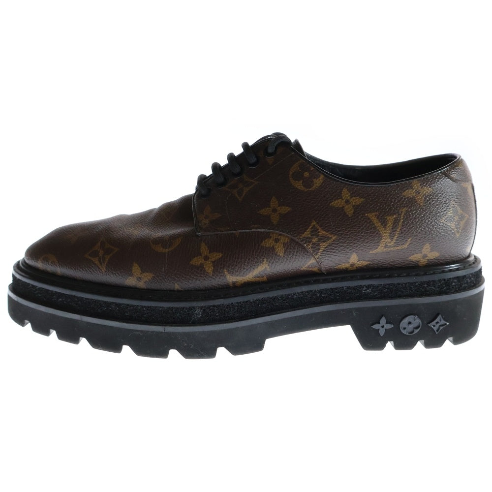 LOUIS VUITTON(ルイヴィトン) LVブラックアイスライン モノグラムレザーシューズ ブラウン DI0211