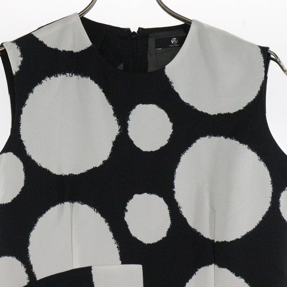 Paul Smith(ポールスミス) ONE PIECE 水玉総柄ワンピース ブラック/ホワイト レディース