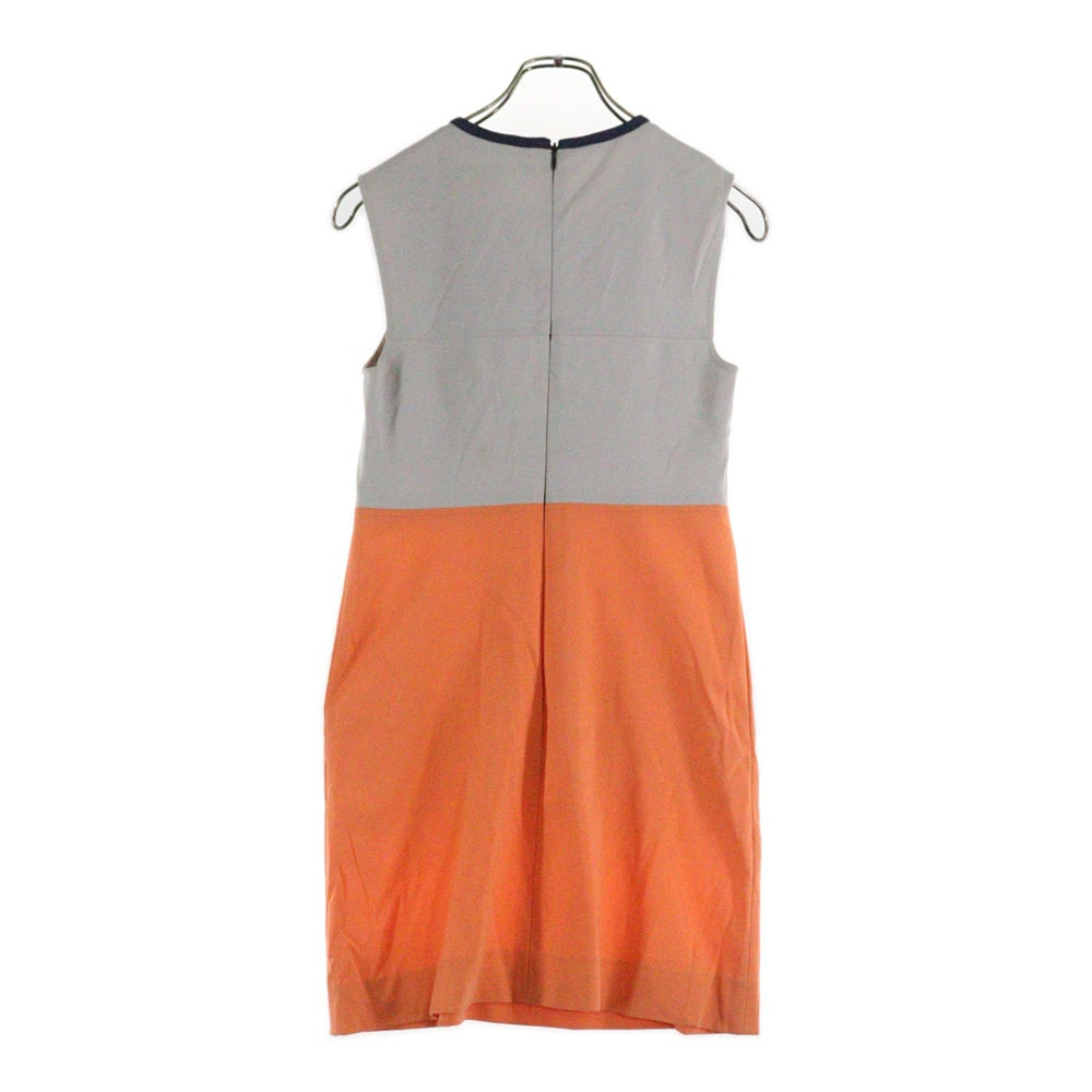 DIANE VON FURSTENBERG(ダイアン フォン ファステンバーグ) ONE PIECE 2トーンワンピース オレンジ/グレー レディース