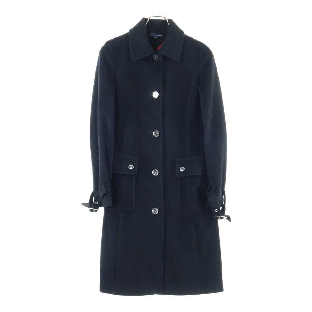 TOMMY HILFIGER(トミーヒルフィガー) SOUTIEN COLLAR COAT アンゴラ混ステンカラーコート ブラック 124-411202-240