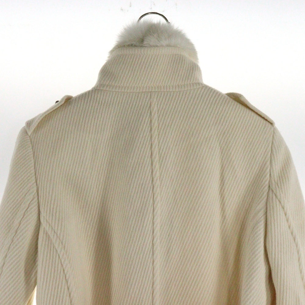 Calvin Klein(カルバンクライン) WOOL JACKET ウールジャケット ファー付き ホワイト