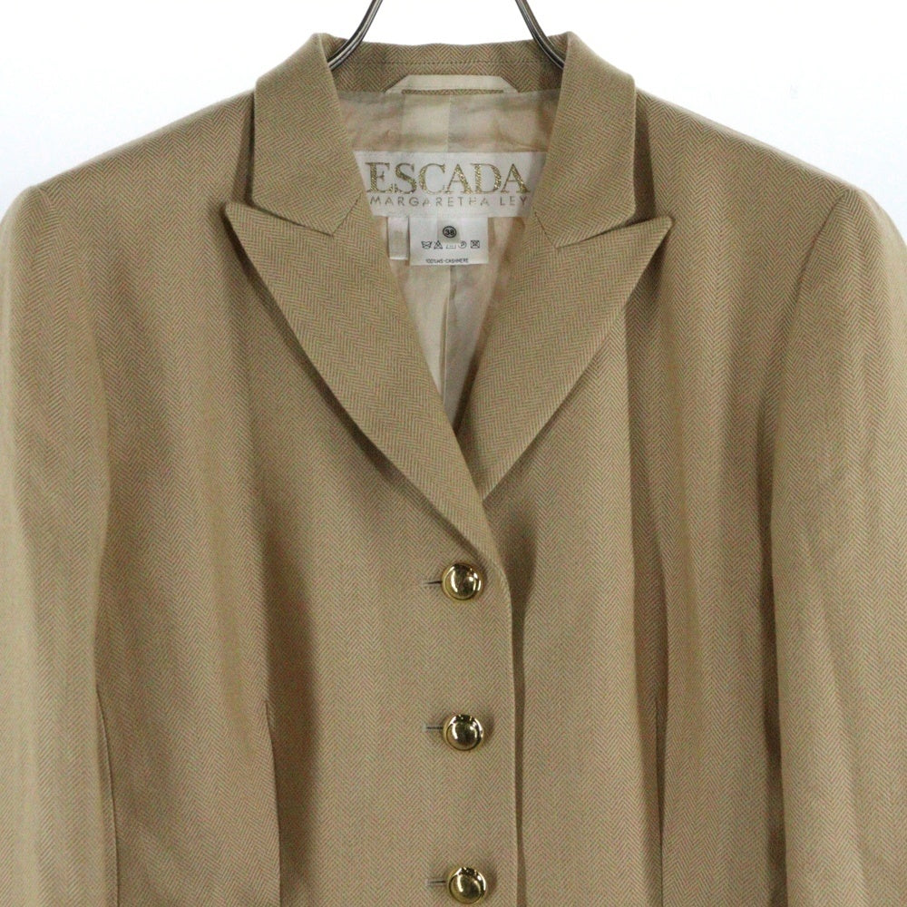 ESCADA(エスカーダ) 5Bカシミヤテーラードジャケット ベージュ