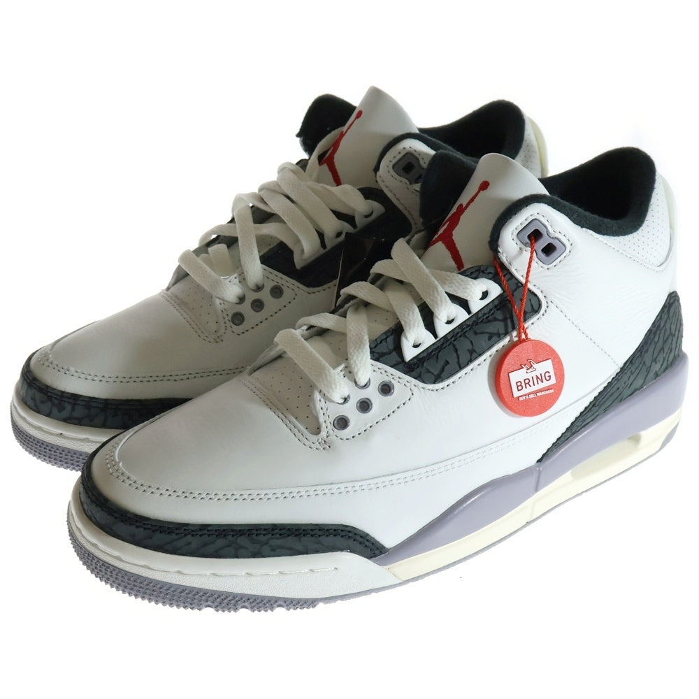 NIKE(ナイキ) Air Jordan 3 Retro Cement Grey CT8532-106 エアジョーダン3 レトロ セメントグレー ハイカットスニーカー ホワイト/グレー US8.5/26.5cm