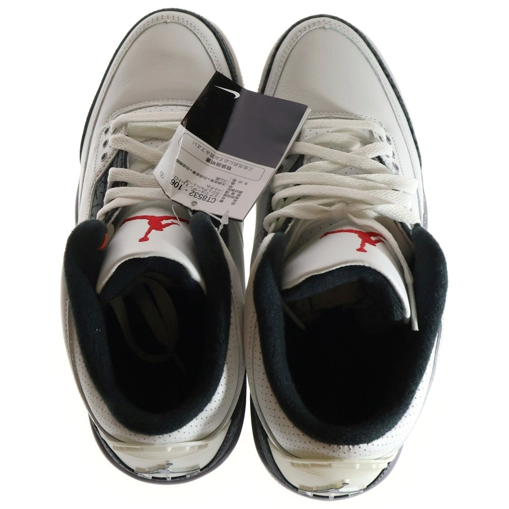 NIKE(ナイキ) Air Jordan 3 Retro Cement Grey CT8532-106 エアジョーダン3 レトロ セメントグレー ハイカットスニーカー ホワイト/グレー US8.5/26.5cm