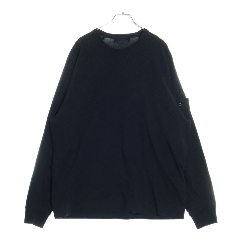 STONE ISLAND(ストーンアイランド) GHOST PIECE ゴーストピース ワッペン長袖Tシャツ ロングスリーブカットソー ロンT ブラック K1S156100011 S00F3V0020