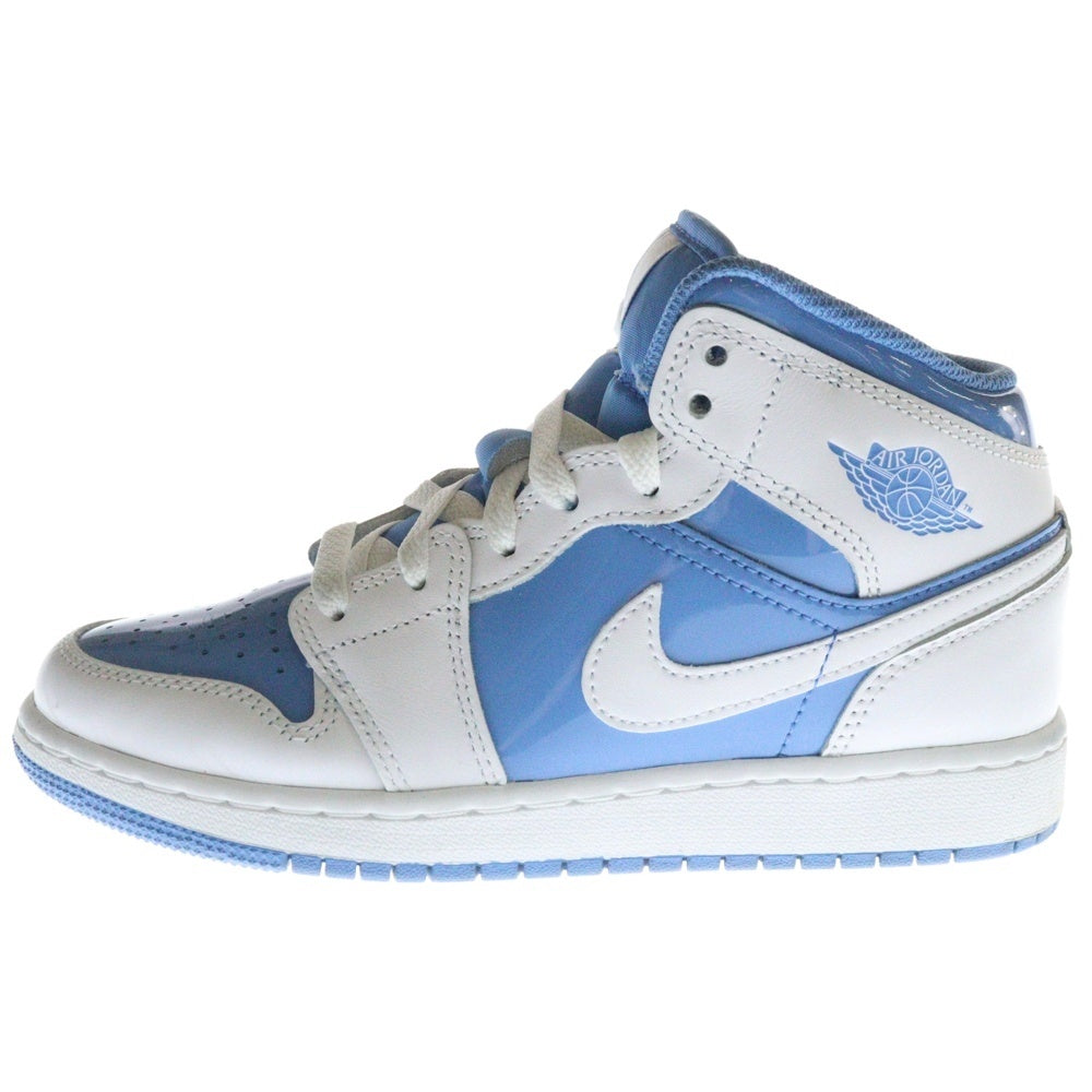 NIKE(ナイキ) GS Air Jordan 1 Mid SE FZ3933-114 GS エアジョーダン1 Mid SE ミドルカットスニーカー ホワイト/ブルー US3.5Y/22.5cm