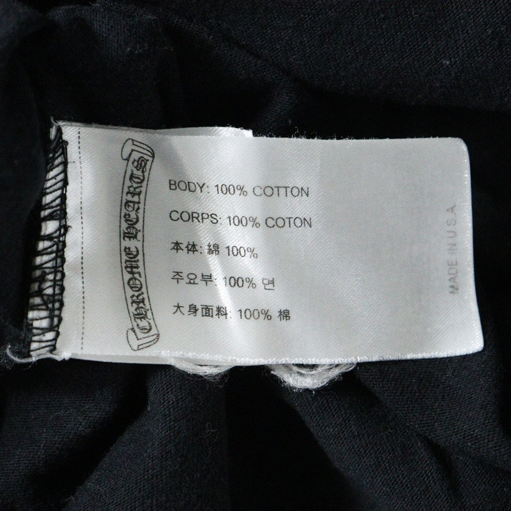 CHROME HEARTS(クロムハーツ) CH T-SHRT バック英字プリントクルーネック半袖Tシャツカットソー ブラック/イエロー