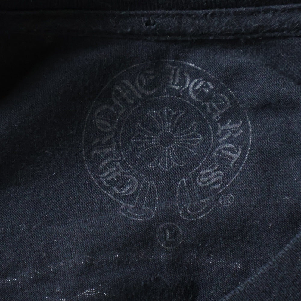 CHROME HEARTS(クロムハーツ) Horseshoe Tee ホースシューロゴ クルーネック半袖Tシャツカットソー ブラック