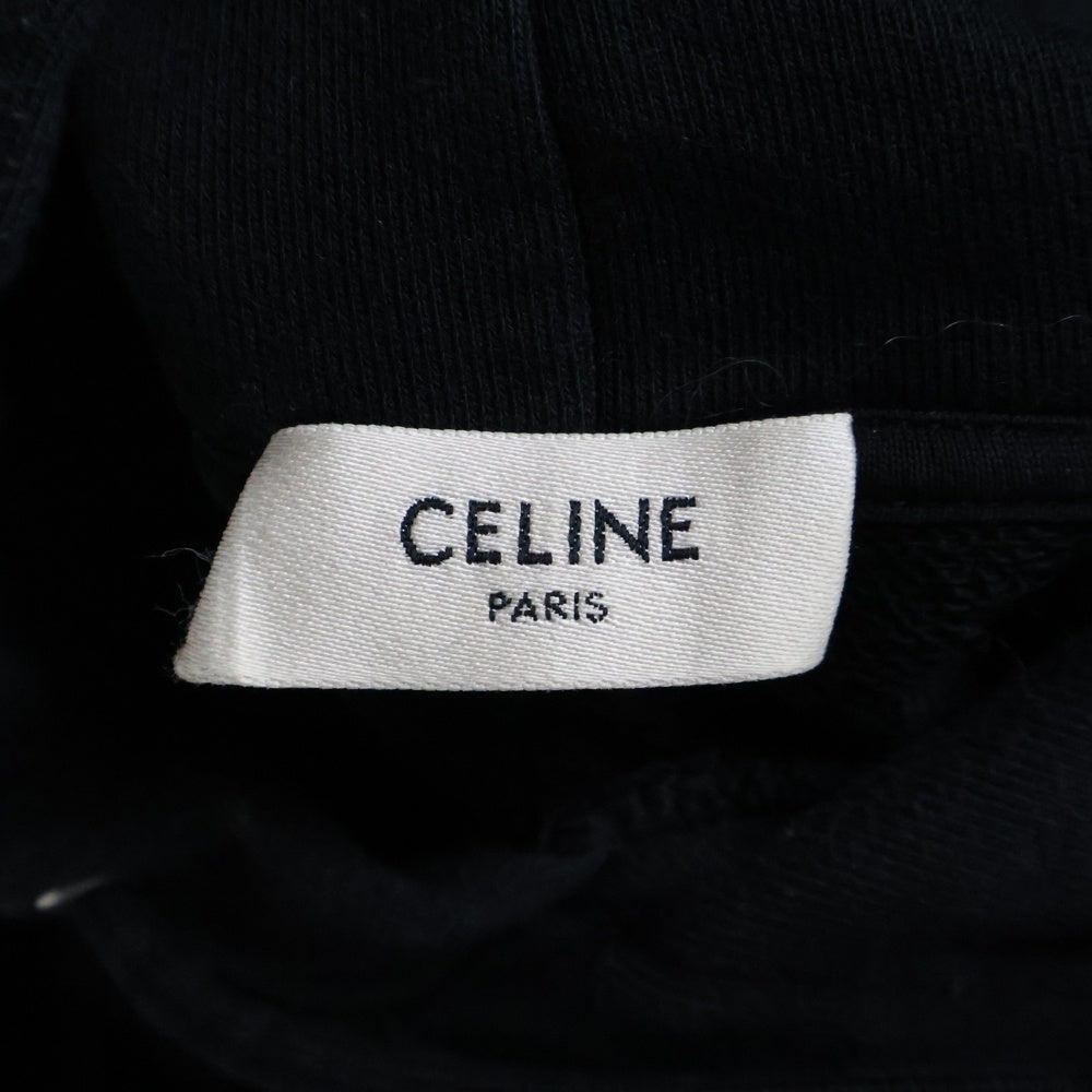 CELINE(セリーヌ) 23SS LE PALACE Hoodie ルパレス フロントロゴプリント プルオーバーパーカー フーディ ブラック 2Y75D670Q