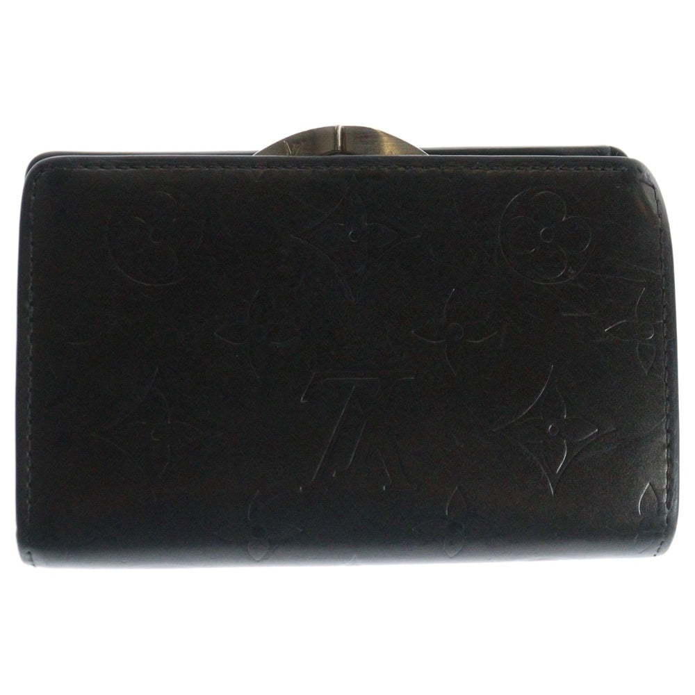 LOUIS VUITTON(ルイヴィトン) モノグラム・マット ポルトモネヴィエノワ 二つ折り財布 ブラック M65152