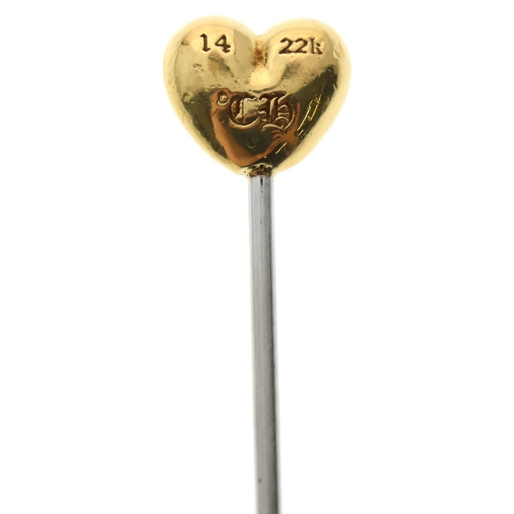 CHROME HEARTS(クロムハーツ) 22K MINI HEART LAPEL PIN ミニハート ラピルピン ゴールド