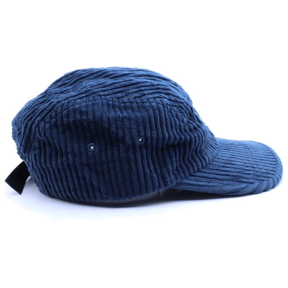 SUPREME(シュプリーム) 22SS Rope Corduroy Camp Cap ボックスロゴ コーデュロイ キャンプキャップ 帽子 ネイビー