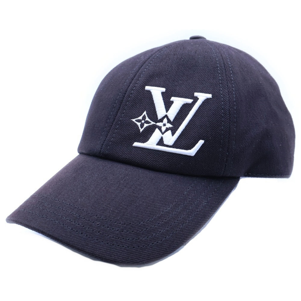 LOUIS VUITTON(ルイヴィトン) LV スマッシュ デニム キャップ 帽子 ブラック M7608L