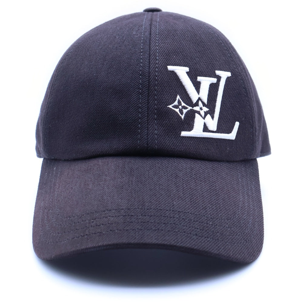 LOUIS VUITTON(ルイヴィトン) LV スマッシュ デニム キャップ 帽子 ブラック M7608L