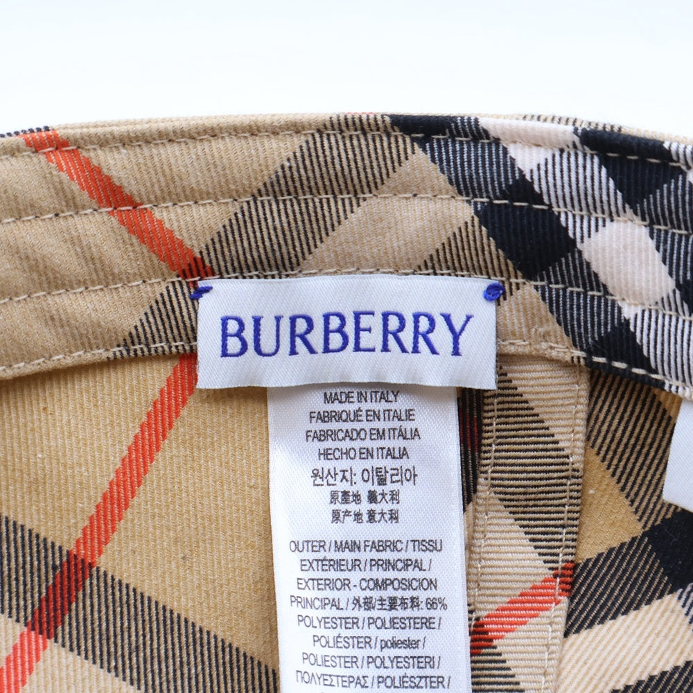 BURBERRYS(バーバリーズ) ノバチェック ロゴ ベースボールキャップ 帽子 ベージュ 8085723