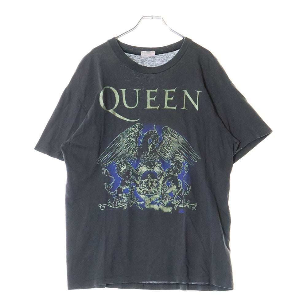 VINTAGE(ヴィンテージ) 90s QUEEN BOHEMIAN RHAPSODY HANESタグ クイーン ボヘミアンラプソディ クルーネック半袖Tシャツカットソー ブラック