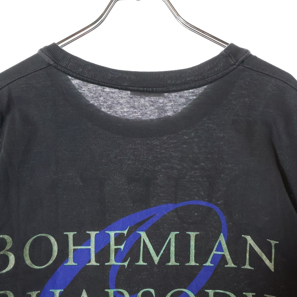 VINTAGE(ヴィンテージ) 90s QUEEN BOHEMIAN RHAPSODY HANESタグ クイーン ボヘミアンラプソディ クルーネック半袖Tシャツカットソー ブラック