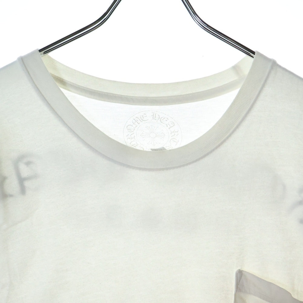 CHROME HEARTS(クロムハーツ) CH T-SHRT LTD USA スクロールラベル プリント半袖Tシャツ カットソー ホワイト