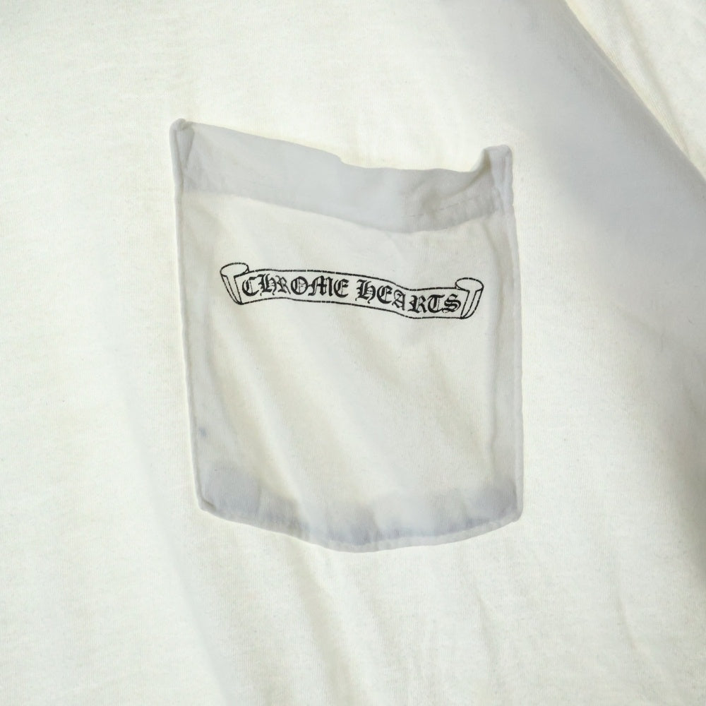 CHROME HEARTS(クロムハーツ) CH T-SHRT LTD USA スクロールラベル プリント半袖Tシャツ カットソー ホワイト