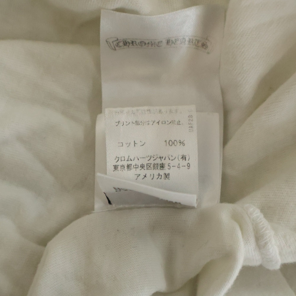 CHROME HEARTS(クロムハーツ) CH T-SHRT LTD USA スクロールラベル プリント半袖Tシャツ カットソー ホワイト