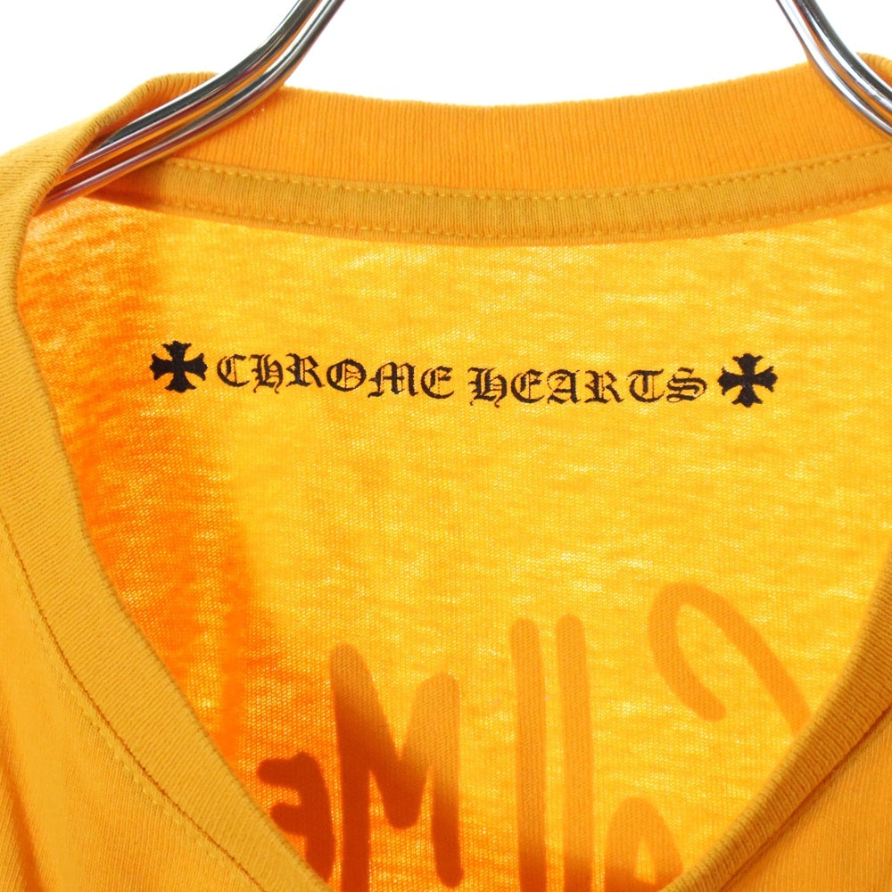 CHROME HEARTS(クロムハーツ) ×マッティボーイ コールミー マスタード クルーネック長袖Tシャツ 長袖カットソー ロングスリーブ ロンT イエロー