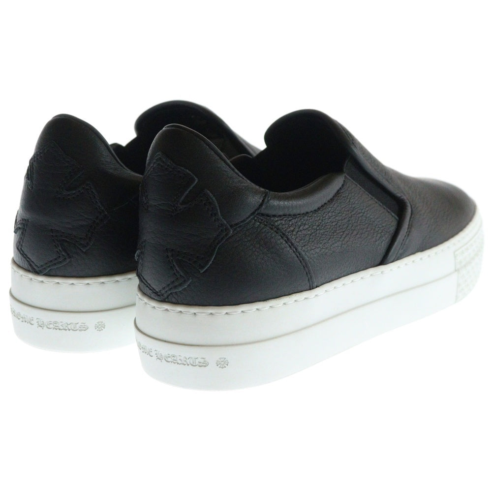 CHROME HEARTS(クロムハーツ) SLIP ON スリッポン ダガー装飾 レザーローカットスニーカー シューズ ブラック レディース