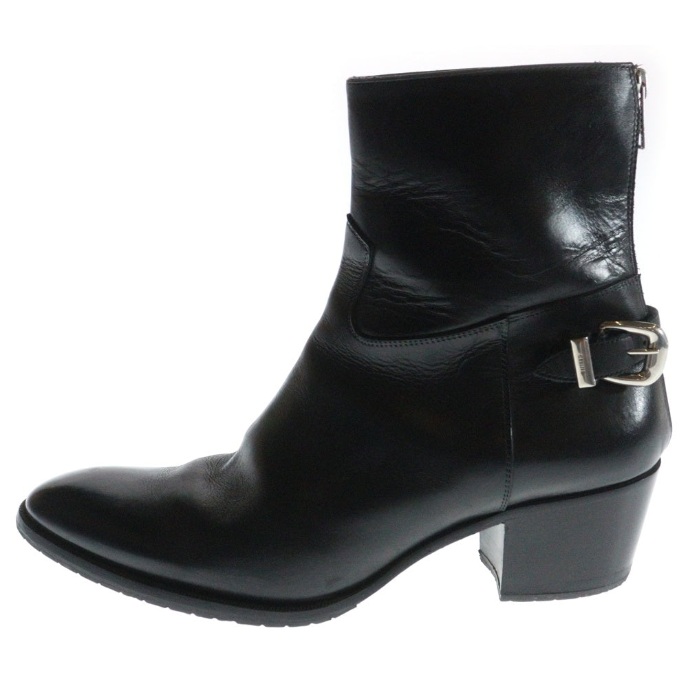CELINE(セリーヌ) ジャクノ バックバックル カーフスキン ジップドブーツ ブラック 344753174C