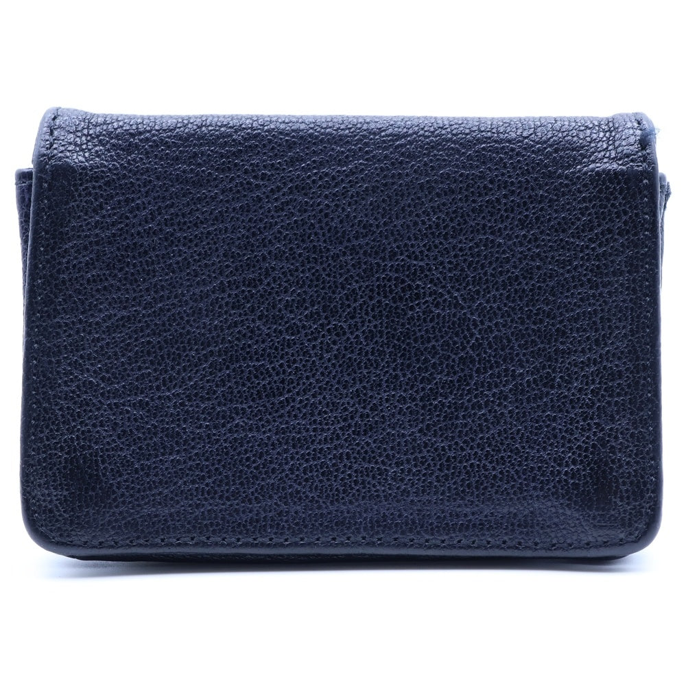 CHROME HEARTS(クロムハーツ) CRD CSE3PKTWDV1 アーチロゴプレート3ポケットレザーカードケース ノベルティレザー ネイビー