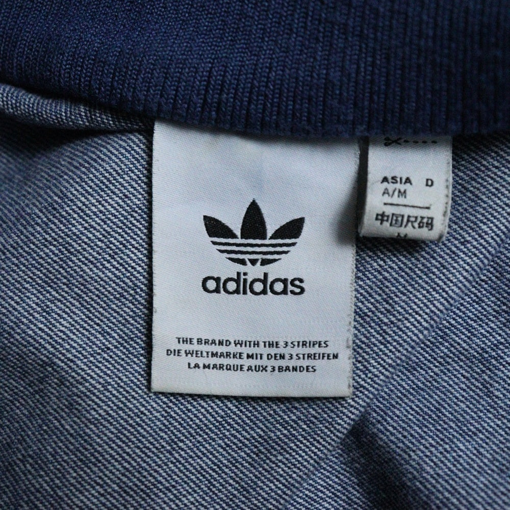 adidas Originals(アディダスオリジナルス) DENIM FIREBIRD TRACKTOP JC6233 ミディアムブルーデニム ファイヤー バード ジップアップトラックジャケット インディゴ