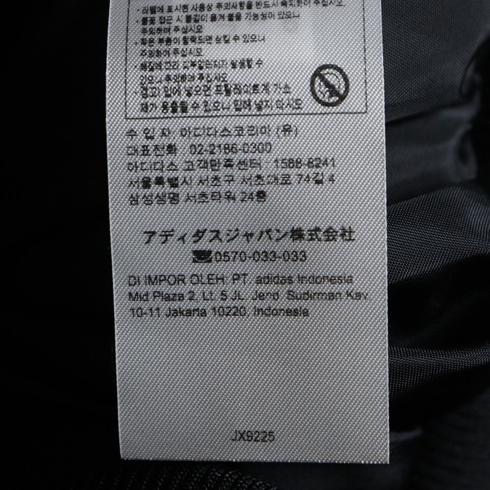 adidas Originals(アディダスオリジナルス) Adilenium Season3 FAUX LEATHER JUCKET JX9225 ヴィンテージ加工 フェイクレザー フーデッドブルゾンジャケット ブラック