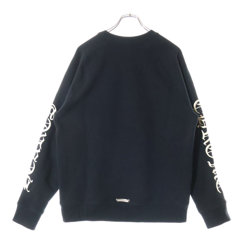 CHROME HEARTS(クロムハーツ) Y NOT SLO RIDE SWEATSHIRT ワイノット スロースライド ロゴ刺繍スウェットトレーナー ブラック