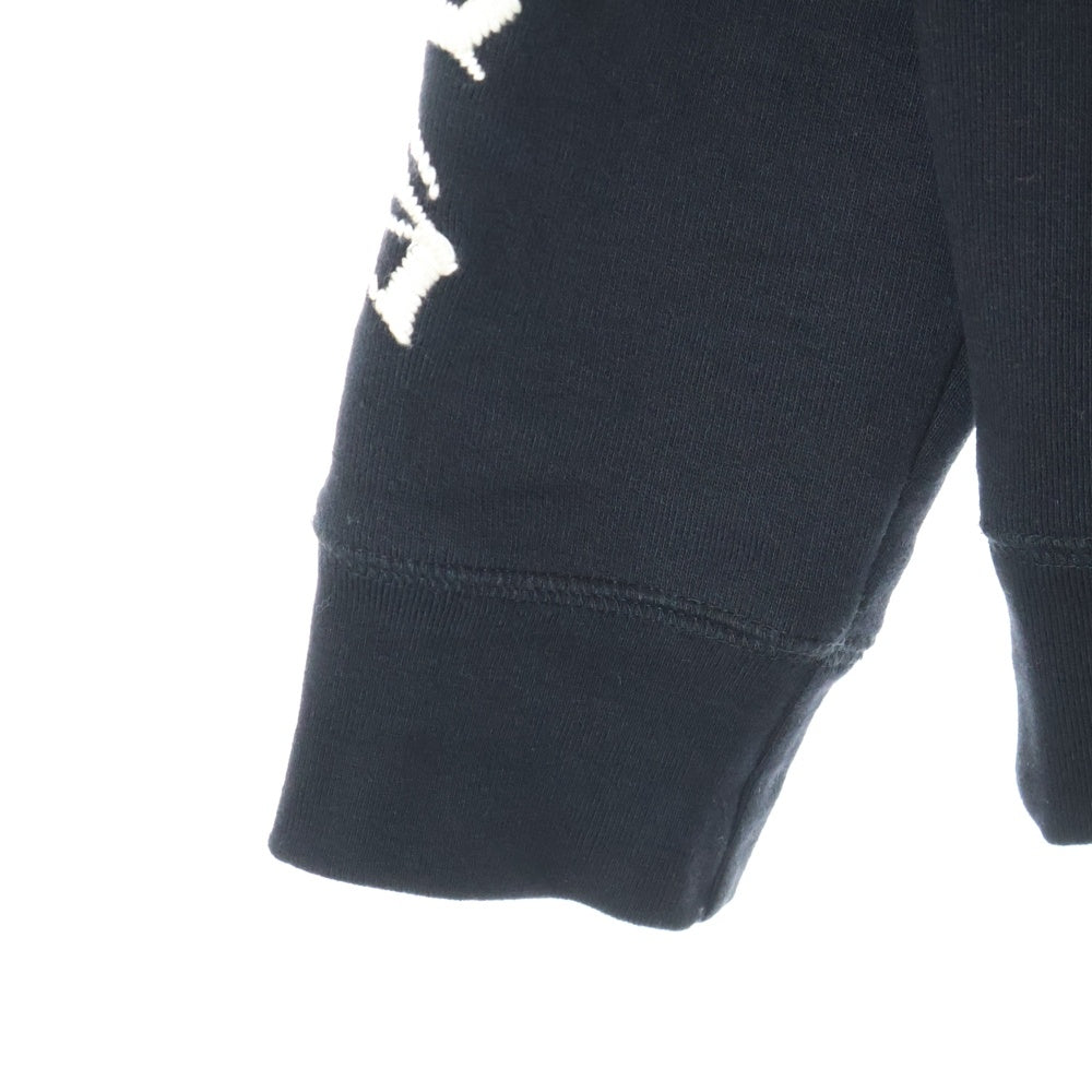 CHROME HEARTS(クロムハーツ) Y NOT SLO RIDE SWEATSHIRT ワイノット スロースライド ロゴ刺繍スウェットトレーナー ブラック