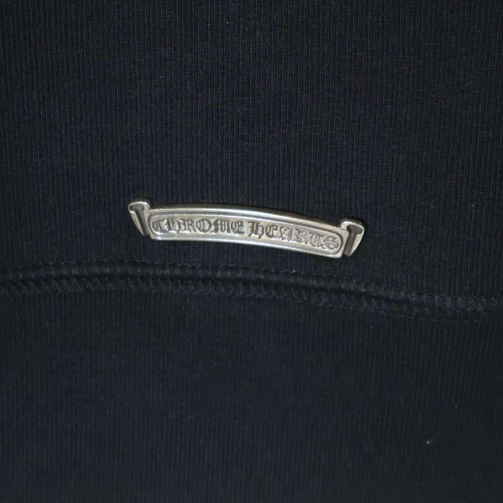 CHROME HEARTS(クロムハーツ) Y NOT SLO RIDE SWEATSHIRT ワイノット スロースライド ロゴ刺繍スウェットトレーナー ブラック