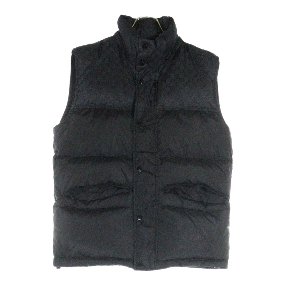 GUCCI(グッチ) GG JAGUARED DOWN VEST GGジャガードダウンベスト ブラック 546333