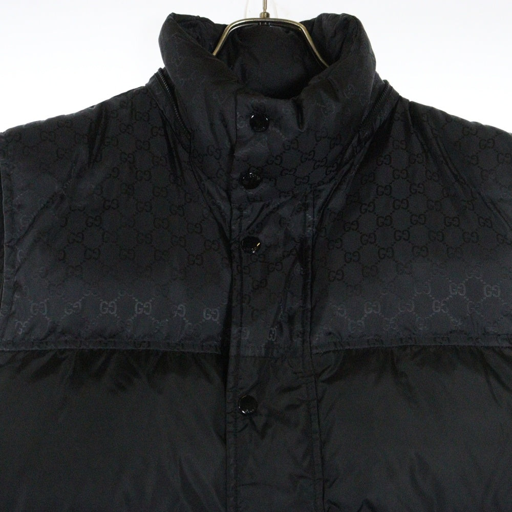 GUCCI(グッチ) GG JAGUARED DOWN VEST GGジャガードダウンベスト ブラック 546333
