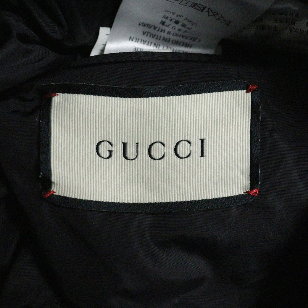 GUCCI(グッチ) GG JAGUARED DOWN VEST GGジャガードダウンベスト ブラック 546333