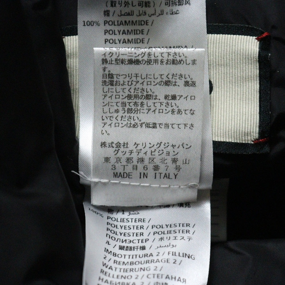 GUCCI(グッチ) GG JAGUARED DOWN VEST GGジャガードダウンベスト ブラック 546333