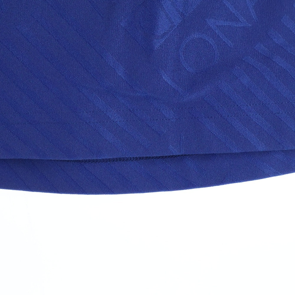 MARK&LONA(マークアンドロナ) RUBBER LOGO SKIRT ラバーロゴタイトスカート ブルー MLW-9A-AE18